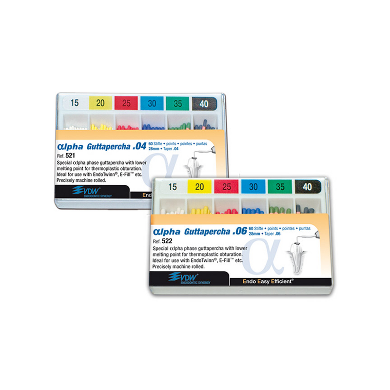 αlpha Gutta-Percha Taper .04 and .06